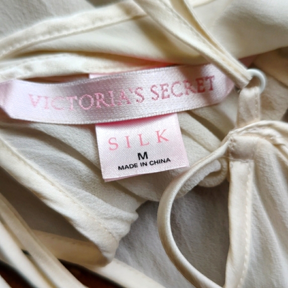 Victoria's Secret Sheer White Silk Top - Picture 9 of 9